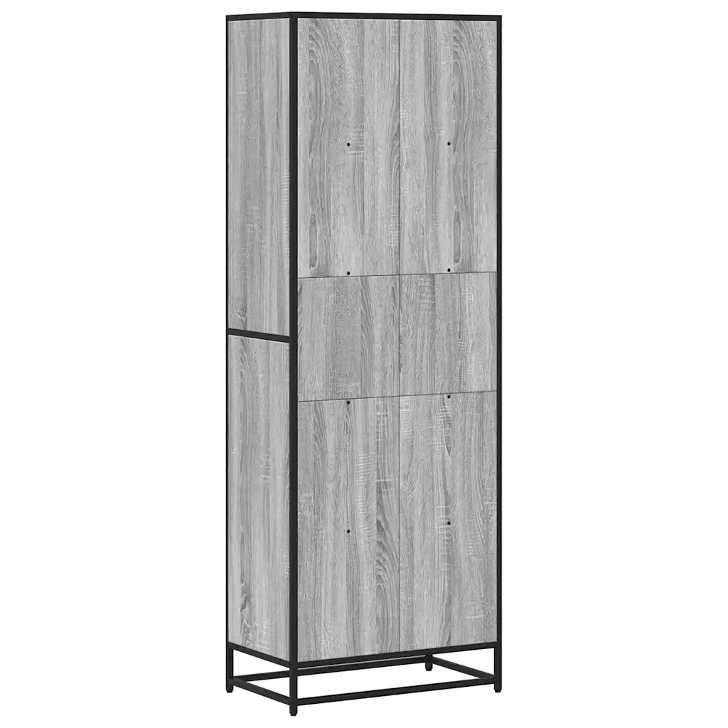 vidaXL Libreria Grigio Sonoma 60x35x170,5 cm in Truciolato