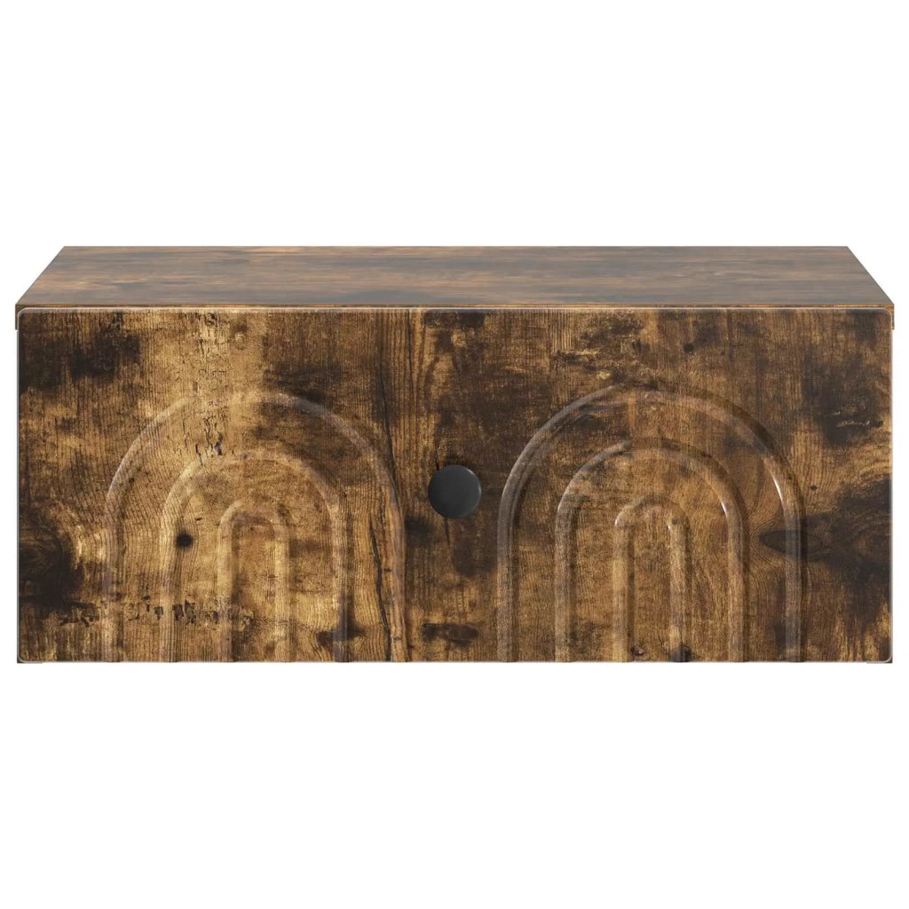 Mobiletto da notte a muro 2 pcs Rovere Fumo 49 x 34,5 x 20 cm 898116