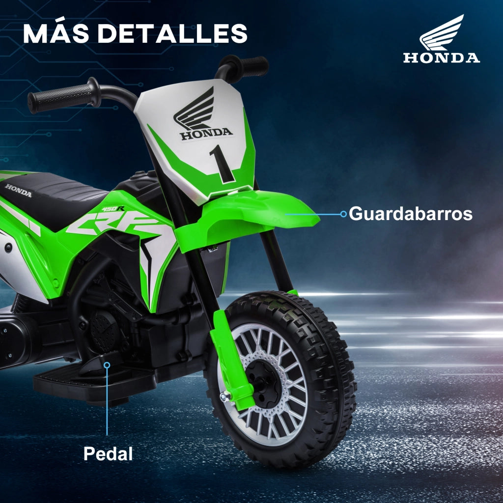 Moto Elettrica Bambini Honda CRF450RL ¨C zephmum ¨C Verde 71x40,5x43,5 cm
