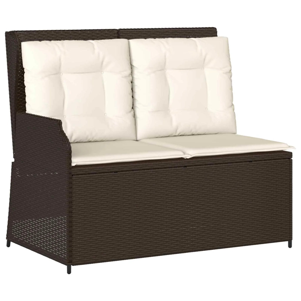 Panchina da giardino Marrone polyrattan 3394450