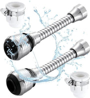 2 pezzi di illuminazione per rubinetto flessibile, estensione di rubinetto 360°, illuminazione per rubinetto prolunga tubo, estensione per rubinetto per cucina, bagno, lavandino (2 modalità)