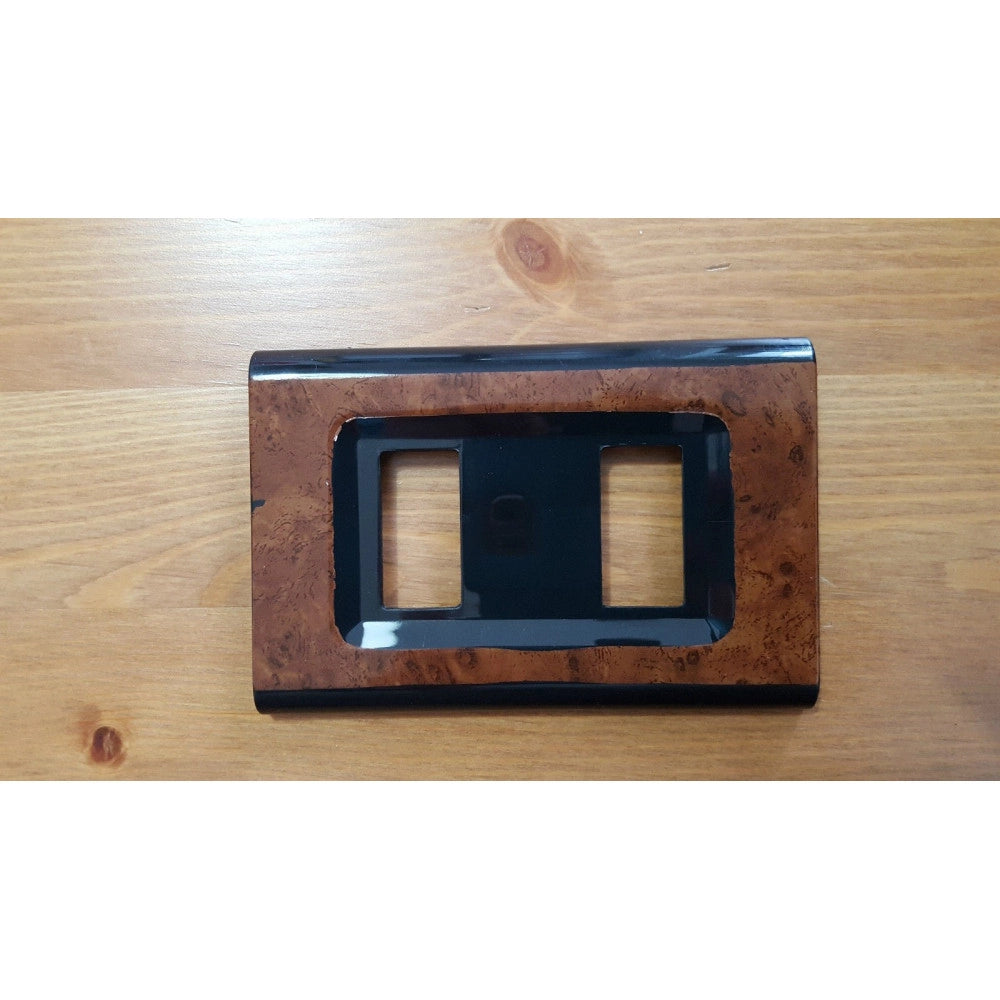 Trade Shop - Placchette Placche In Abs Serie Magic Elite Bticino Compatibili Color Copriprese - Radica Di Ciliegio -2 Fori     -