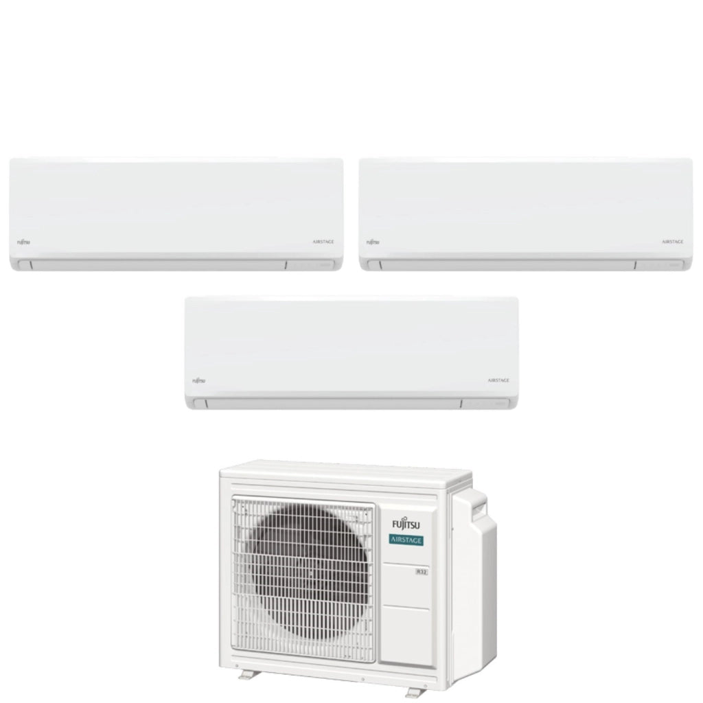 Condizionatore Fujitsu Trial Split Inverter KN AIRSTAGE 7+9+9 con AOEG24KBCA3 R-32 Wi-Fi Integrato