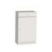 Mobile 1 Ante 1 Cassetto Kit Bianco Lisco cm 46x34x80h - Sarmog