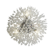 Applique Sunburst 3Lt - Metallo cromato e perline di vetro