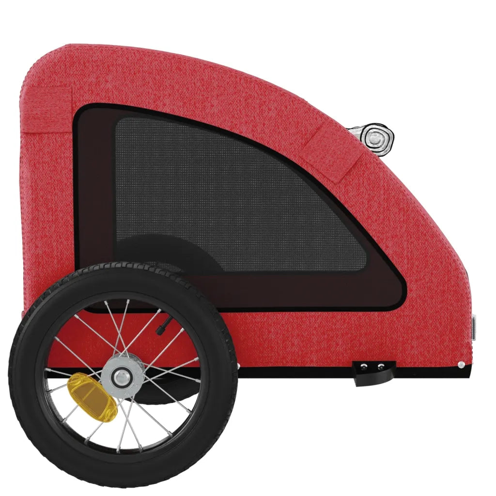 Rimorchio da Bici per Animali Rosso Oxford e Ferro CFW4455820