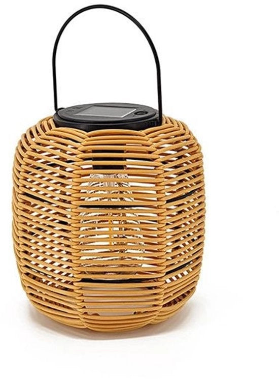 Lanterne alimentate da energia solare, lampade da esterno a sospensione alimentate da energia solare, impermeabili, lanterne decorative in rattan, adatte per tavoli, terrazze, giardini, cortili, verande, lampade con filamento wolframico.