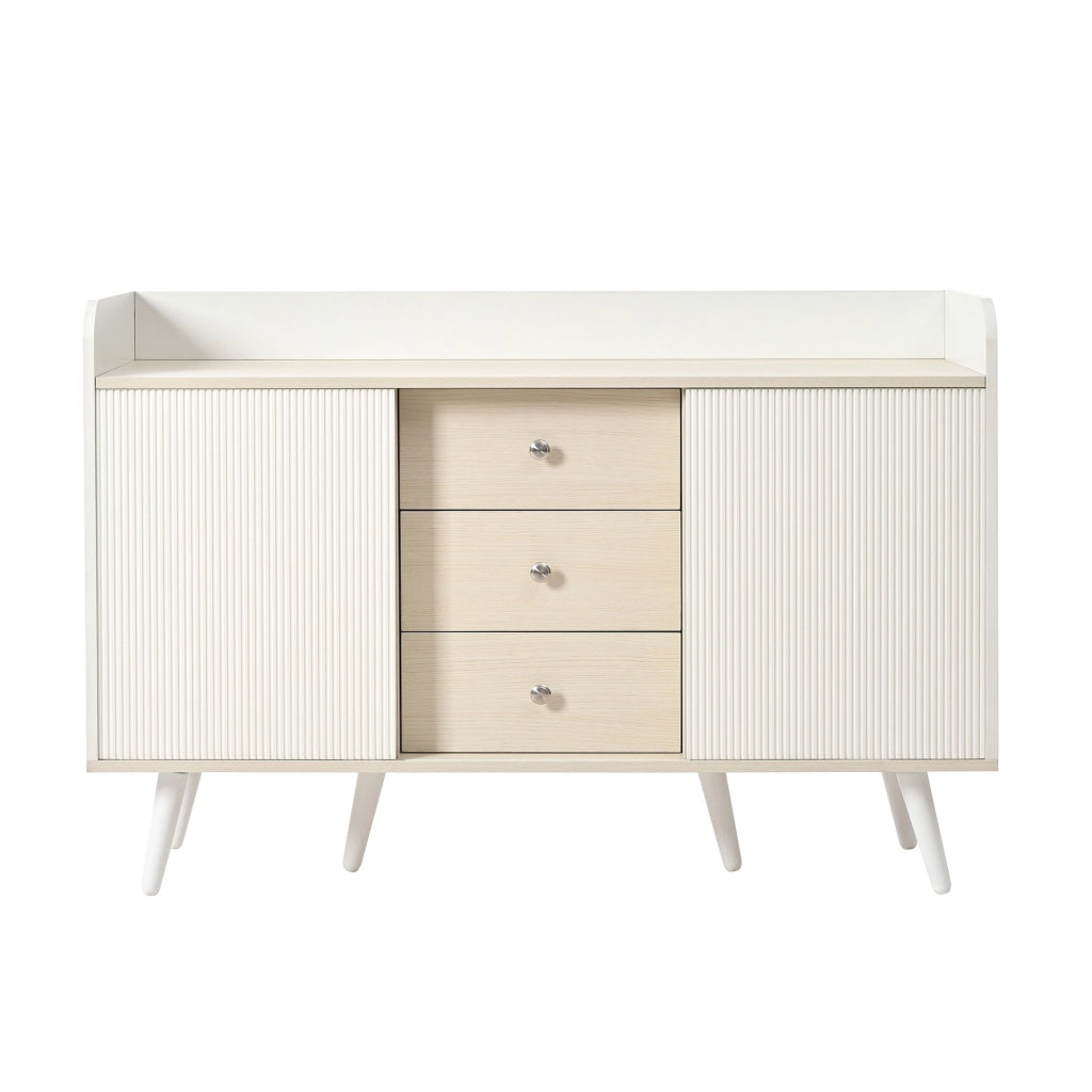 Credenza 3 Cassetti con Ripiani ¨C Xylo ¨C Legno Moderno, Soggiorno e Camera