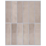 Piastrella Rettangolare 10 pcs Caffè beige 29 x 23 x 0,08 cm