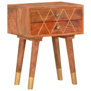 Comodino 40x30x58 cm in Legno Massello di Mango cod mxl 66040