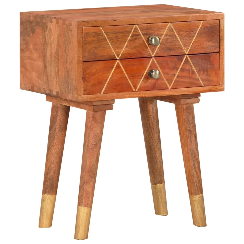 Comodino 40x30x58 cm in Legno Massello di Mango cod mxl 66040