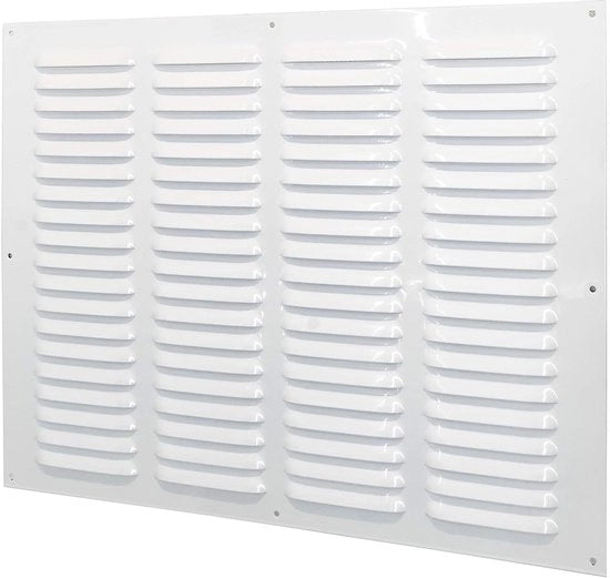 Rostello metallico per ventilazione - 40x30cm - bianco - adatto per ventilazione