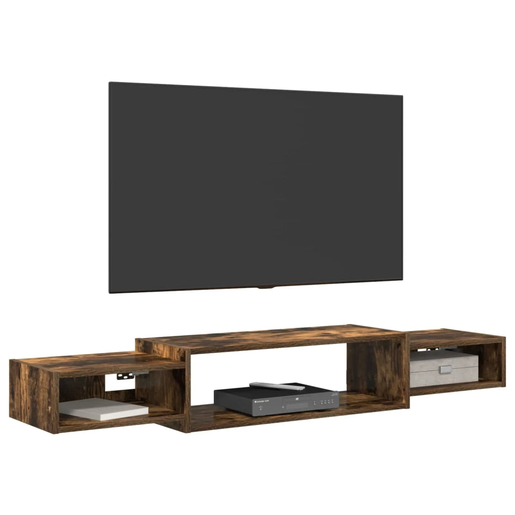 Mobile TV da Parete A parete Rovere Fumo 140 x 28 x 21 cm