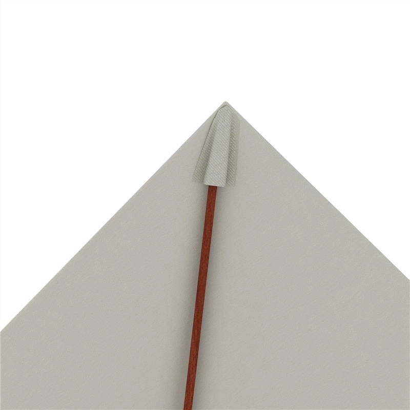 OMBRELLONE RETTANGOLARE INCLINABILE 2X1.5 M CON 6 STECCHE E APERTURA A CORDA IN BAMBÙ E POLIESTERE BEIGE