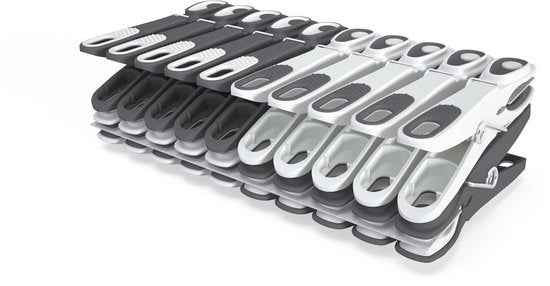 Wasknijpers con Presa Soft - 60 Pezzi - Lunghezza Extra e Stabilità - Antiscivolo - Materiale in Plastica - 85% Materiale Riciclato - Sostenibile - Wasknijper