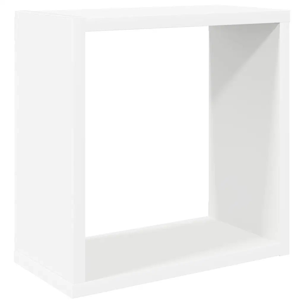 Mensole Parete a Cubo 2 pz Bianche 30x15x30cm 806998
