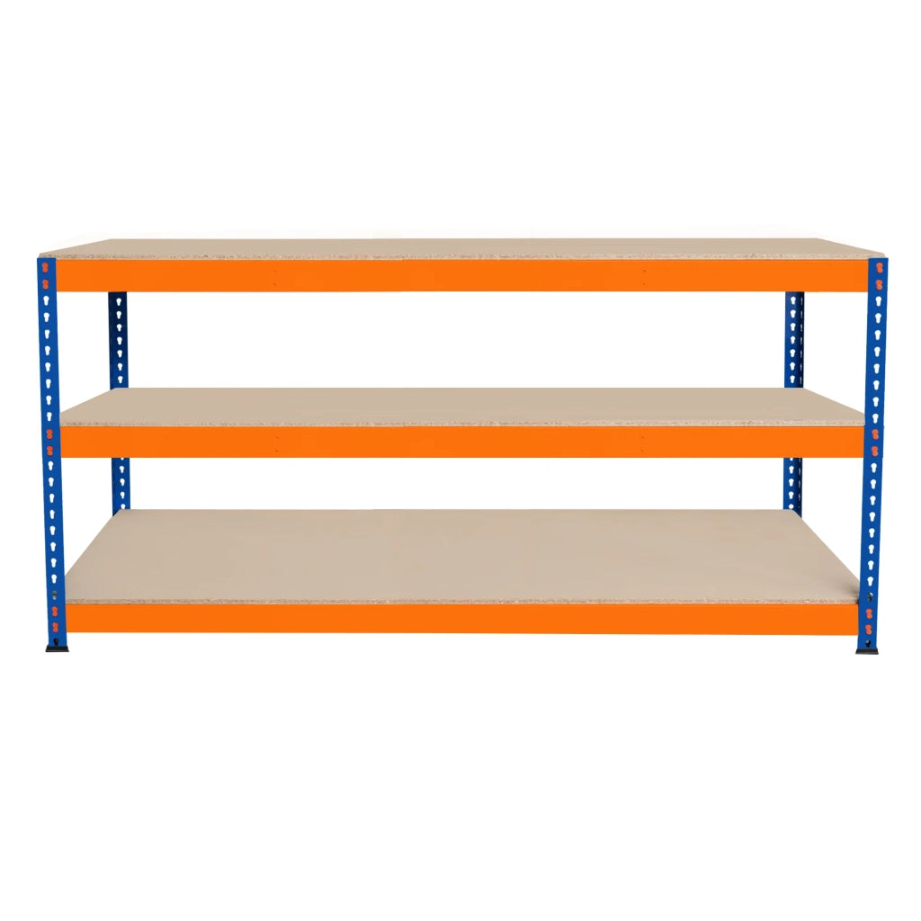 Banco da Lavoro a 3 Ripiani S-Rax - Postazione di lavoro 300kg - 180x60x90cm