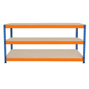 Banco da Lavoro a 3 Ripiani S-Rax - Postazione di lavoro 300kg - 180x60x90cm