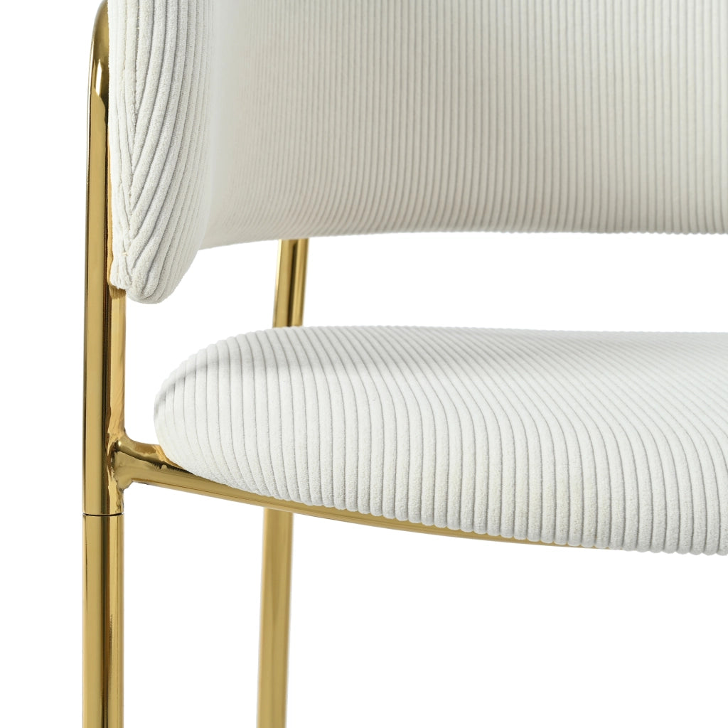 SEDIA da pranzo design minimalista 69.85 x 58.42 x 38.74 cm beige