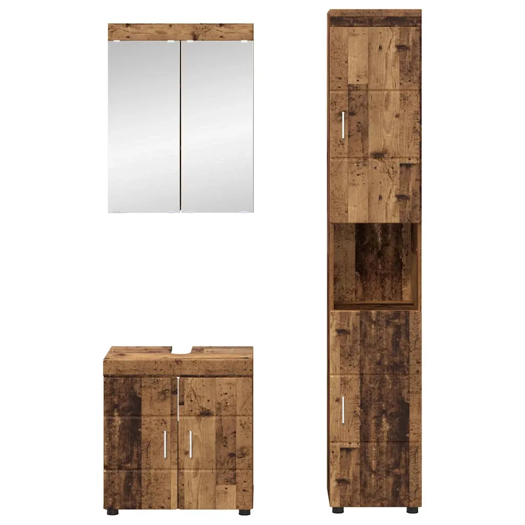 Set di mobili per il bagno TULUM 3 pcs Legno vecchio