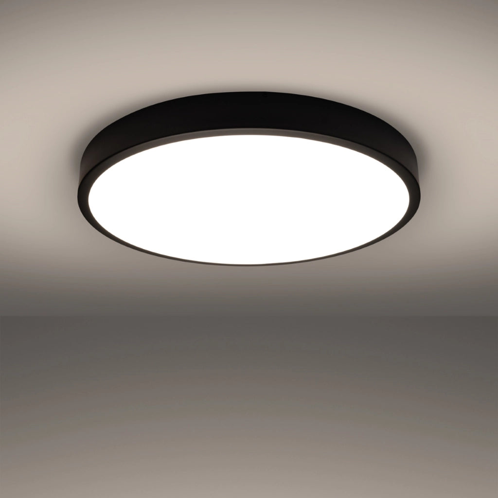 Plafoniera LED rotonda nera Ø60 65W OBSYDI Pure Lume