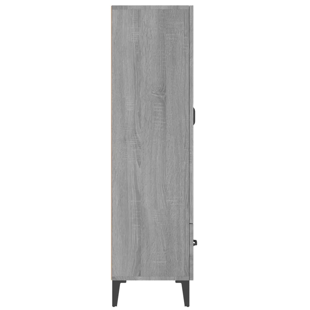 Credenza Grigio Sonoma 70x31x115 cm in Legno Multistrato 817475