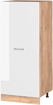 mobile cucina dispensa R-Line, Bianco lucido, 60 cm, per la libera combinazione all'interno di sistemi cucina modulari