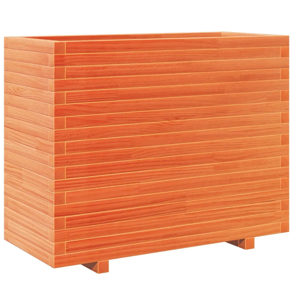 Fioriera Giardino Marrone Cera 90x40x72,5cm Legno Massello Pino 3282596