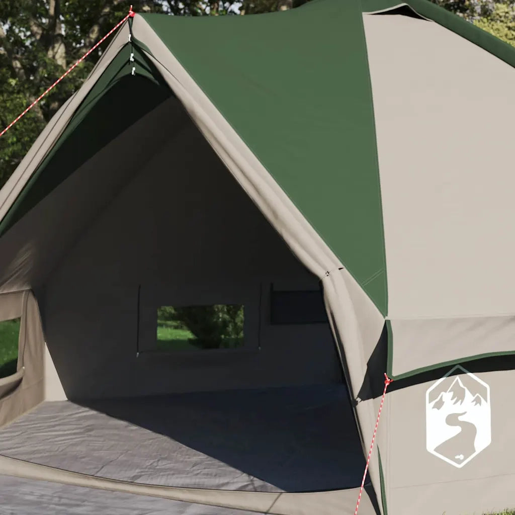 Tenda Teepee per 4 persone Verde e Grigio 388 x 320 x 169 cm