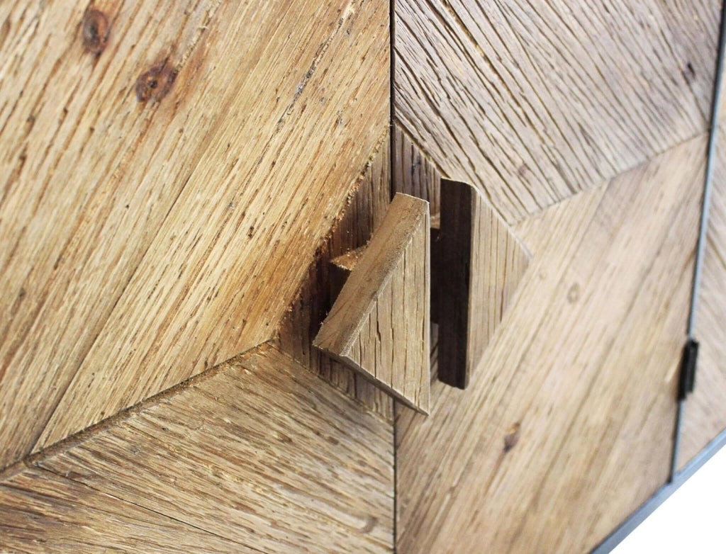 Madia Moderna a 4 ante in Legno Metallo cm 147x44x85 - IRVING