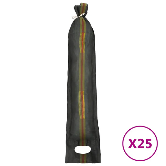 Sacchi di Sabbia 25 pz Verde Scuro 103x25 cm in HDPE 154882