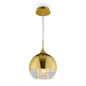 Lampada pendente Pendant in Metallo Fermi Oro