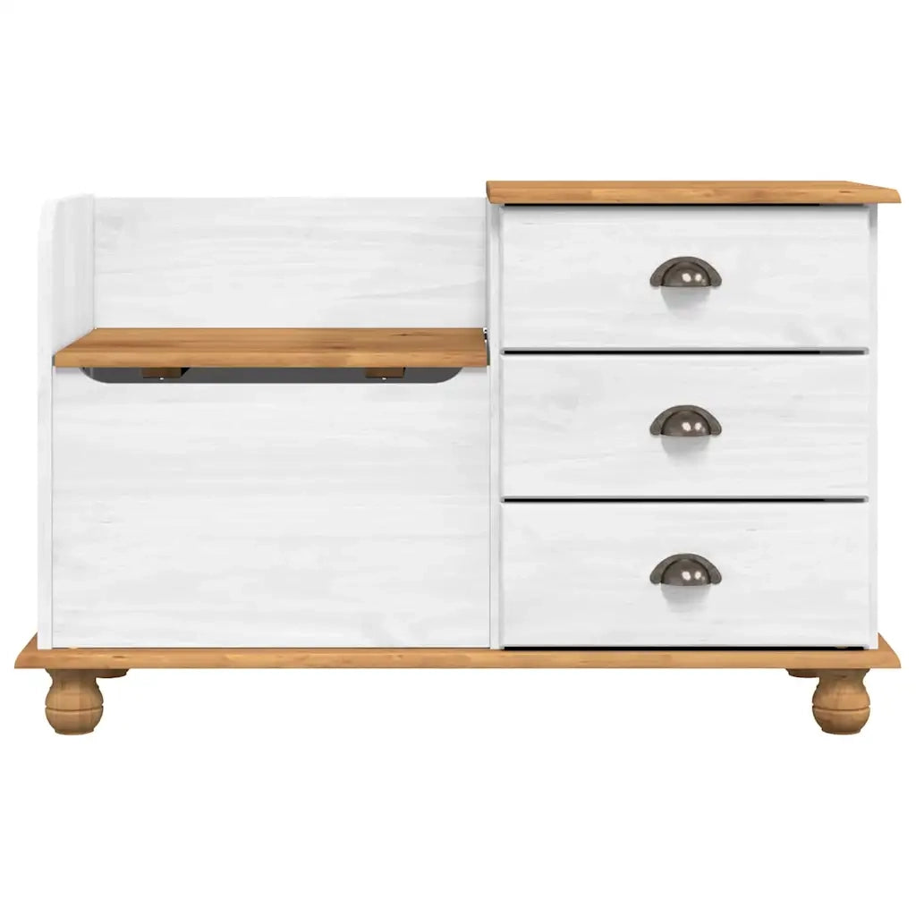 Panchina con contenitore ASKIM Bianco 100 x 39 x 62 cm 4105441