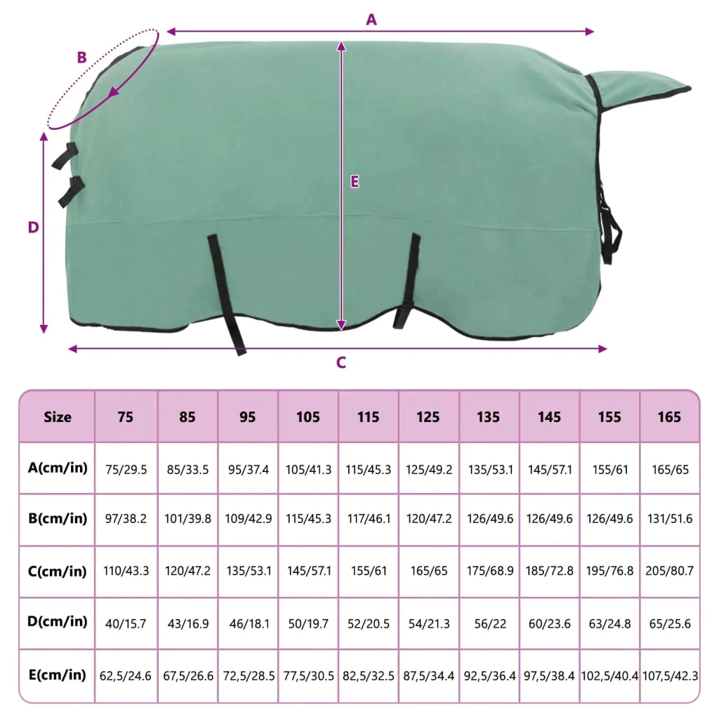 Coperta per Cavalli Verde speciale 135 cm Poliestere CFW5418711