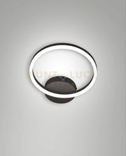 GIOTTO APPLIQUE NERA D.30cm  LED 3000K - 18W - 1890 lm DIMMERABILE 1 LUCE C/ACCES. SMART