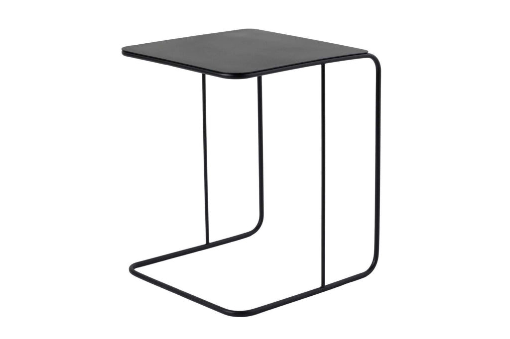 Tavolino in metallo "Poet" 47 x 46 x 57 cm - Nero
