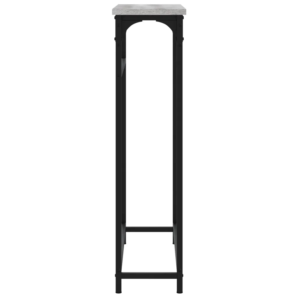 Tavolino Consolle Grigio Sonoma 75x19,5x75 cm Legno Multistrato 834138