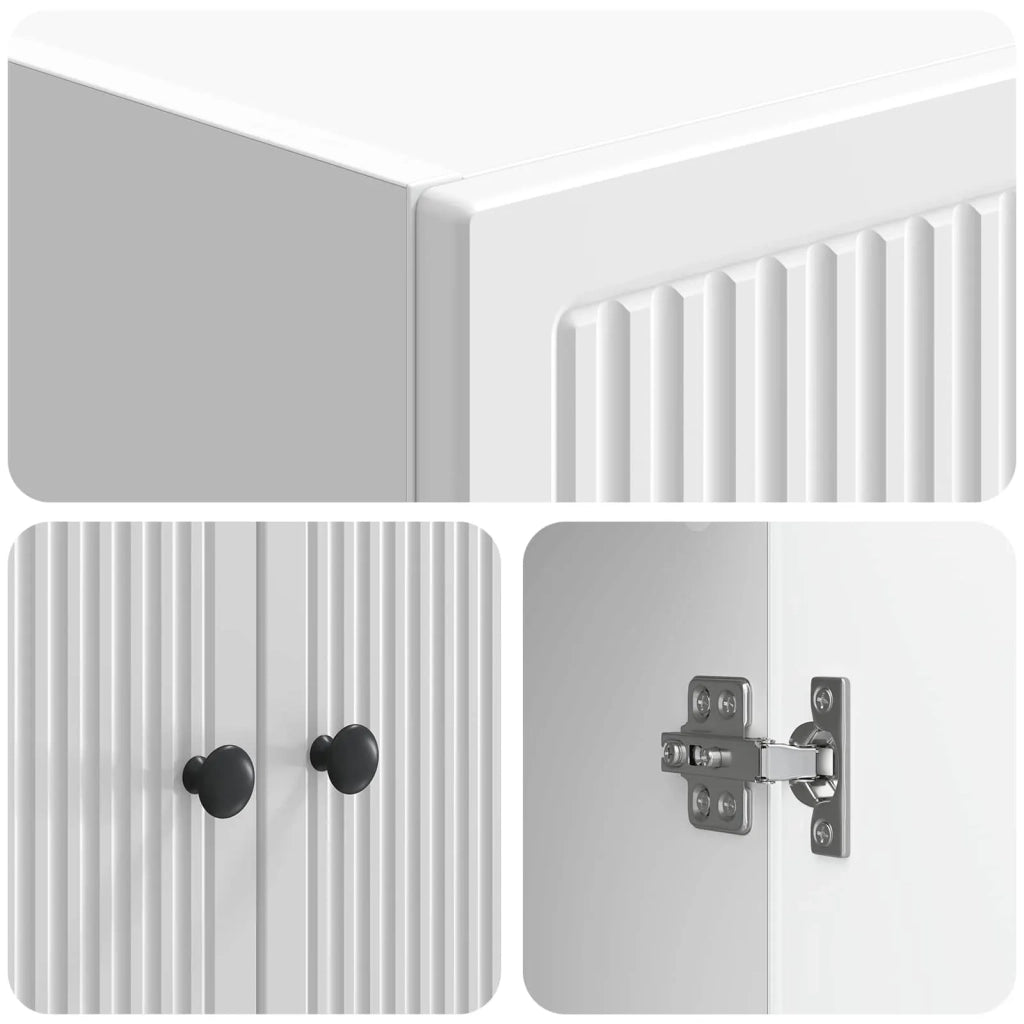 Set di armadi 2 pcs Bianco Lucido 66 x 34,5 x 90 cm 3416362