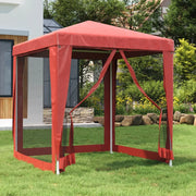 Tenda per Feste con Pareti Laterali in Rete-Tenda Gazebo 2x2 m HDPE
