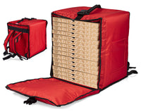 Zaino Termico Rigido Magnetico Porta Pizze da Asporto 15 Cartoni Safemi Magnetic 15 Rosso
