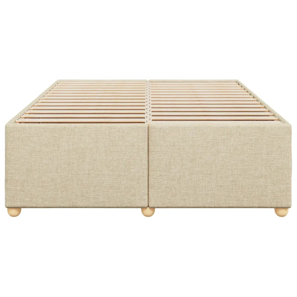 Giroletto senza Materasso Crema 140x200 cm in Tessuto