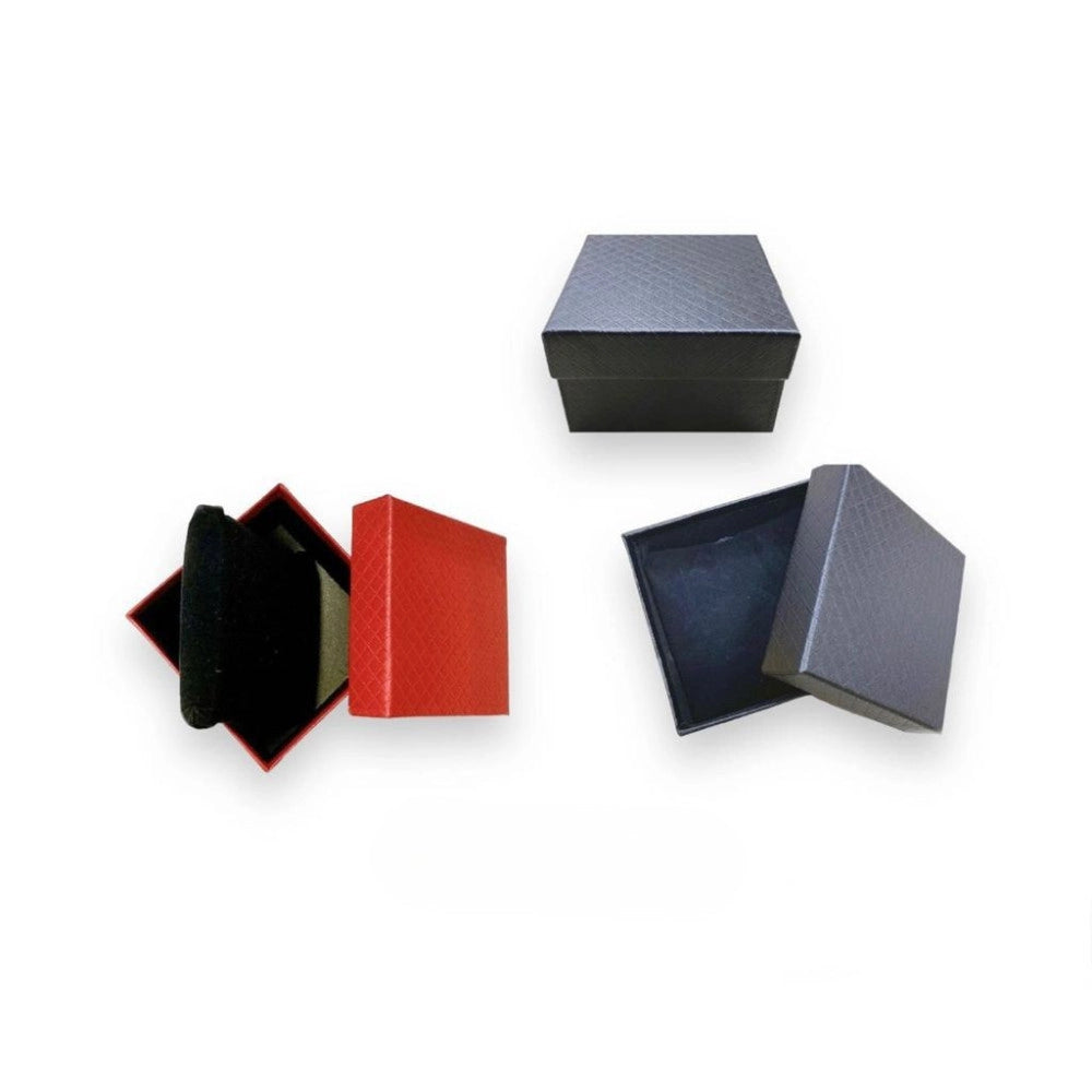 Trade Shop - Scatola Regalo Rigida 9x9x5 Cm Elegante Per Gioielli E Piccoli Oggetti -