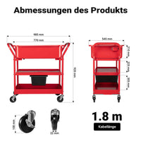 Vasca Lavapezzi da Officina 75,7 L, struttura a carrello, per sgrassatura componenti meccaniche