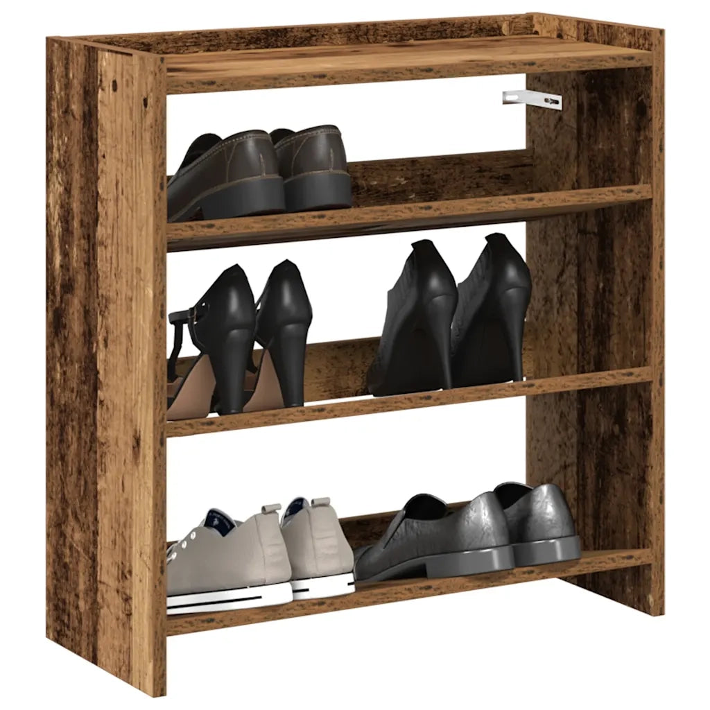 Scarpiera Legno Antico 60x25x62 cm in Legno Multistrato 859894