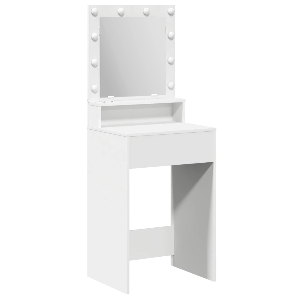 Toeletta  con luci LED Bianca 50x41x135 cm