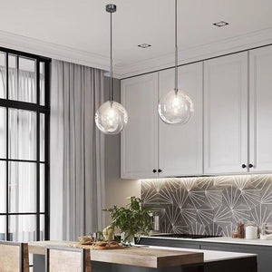 Lampada Da Soffitto A Sospensione Con Sfera Di Vetro 15cm APP1682-1CP