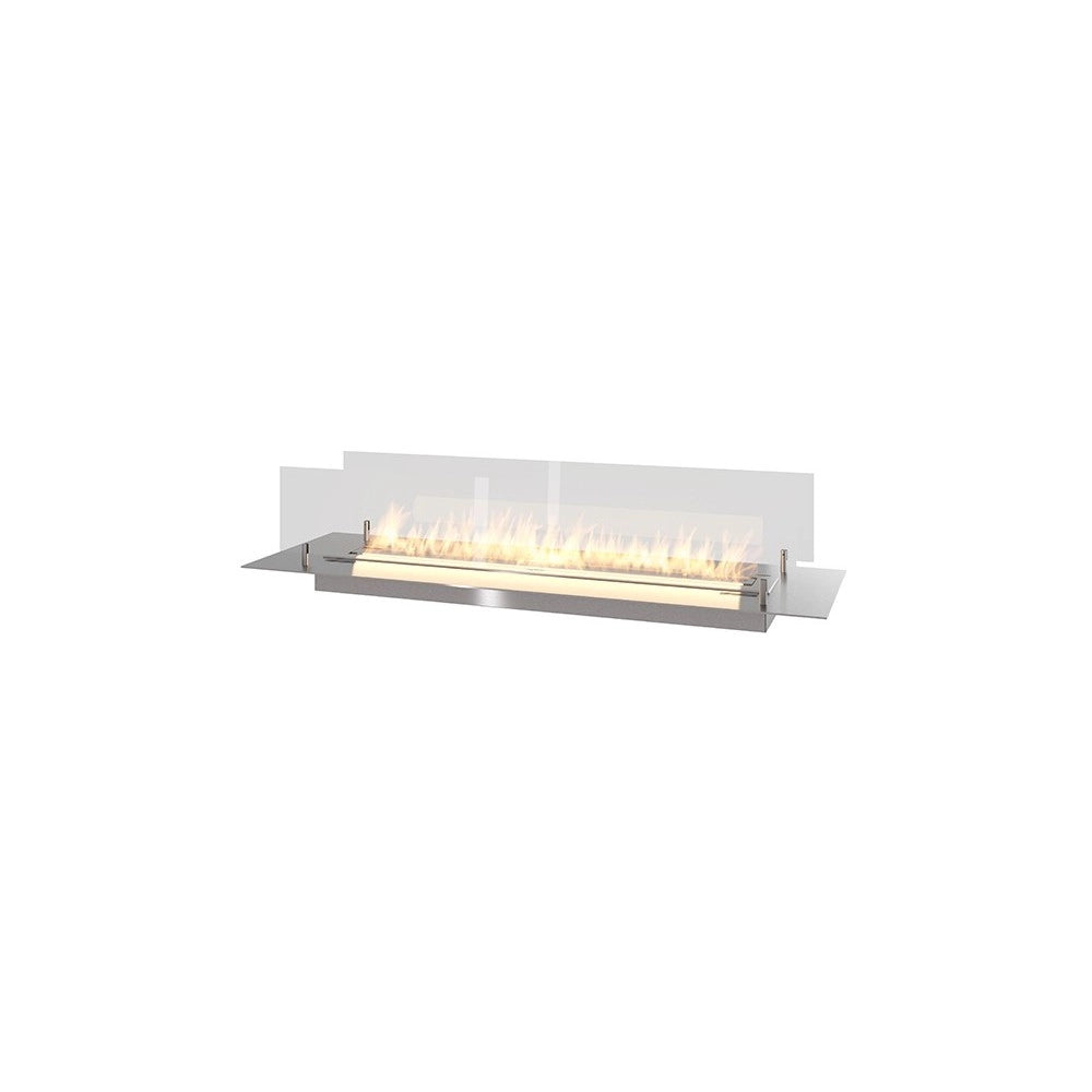Bruciatore a Bioetanolo inserto/Appoggio 100cm in Inox con Vetri Inclusi