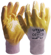 Utilia GUANTI IN NITRILE/COTONE Col. Giallo tg.10 12.00 paia
