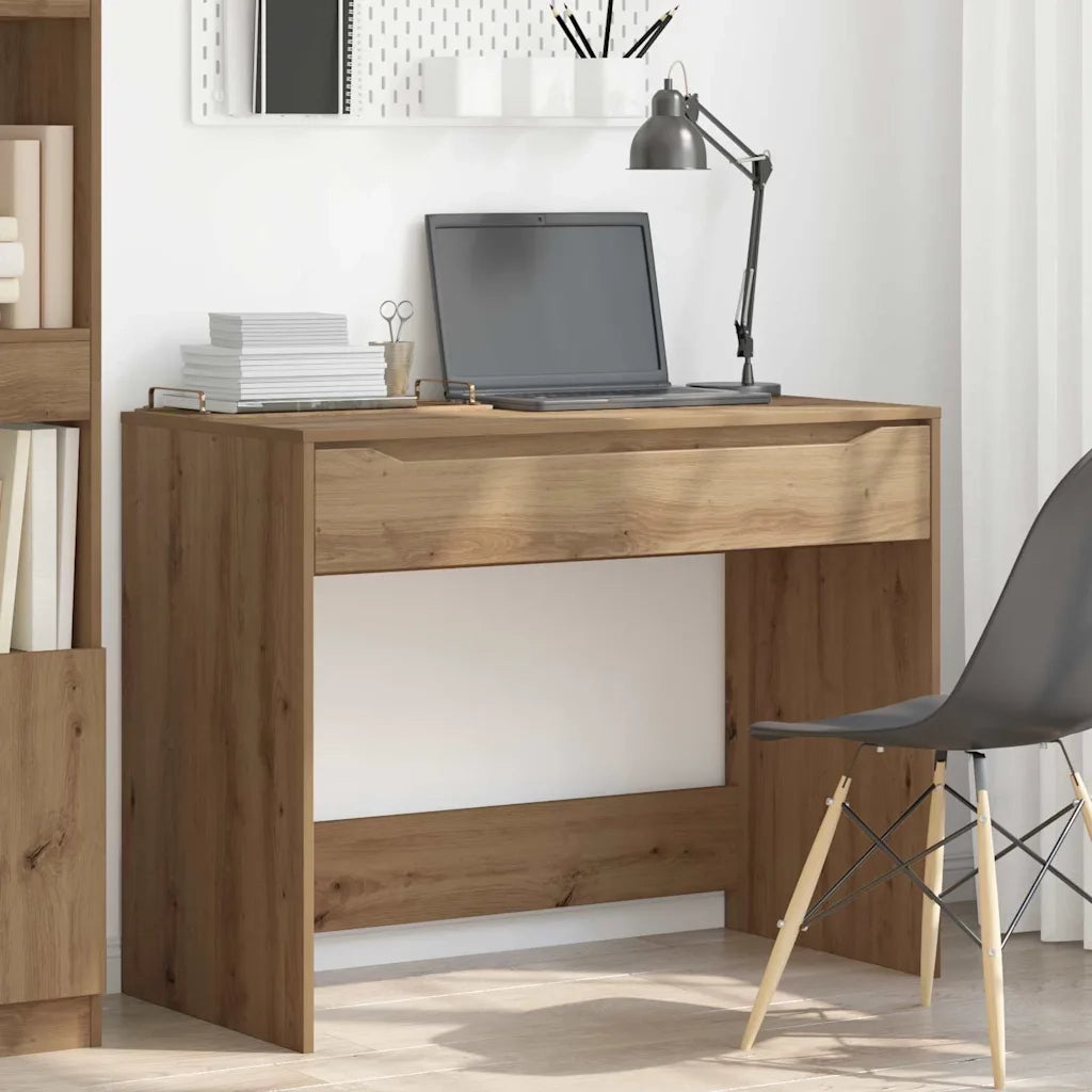 Scrivania con cassetto Rovere Artigianale 100 x 50 x 78 cm