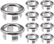 Accessori per wc - Rond - Wastafello - Adatto per tubi da 22-24mm - Diametro del foro - Argento.